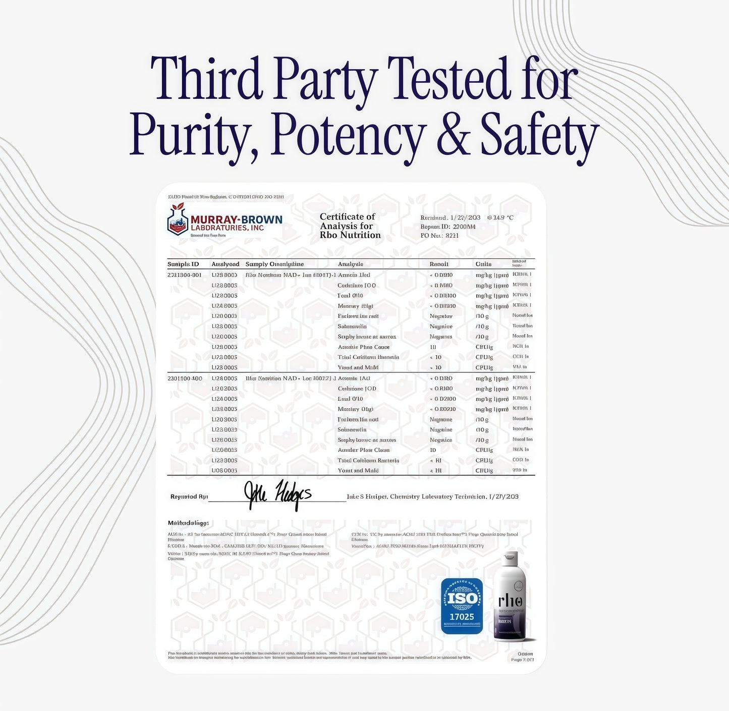 Rho Nutrition Liposomal NAD+-LiquidSupplement Designed to Help SupportAbsorption-Active Form of NAD+Helps Support Normal Cellular Health,Healthy Aging, Energy Metabolism andOverall Vitality